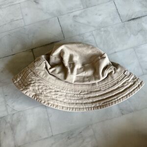 Laranjinha Baby Boys Beige Cotton Sun Hat (12M)
